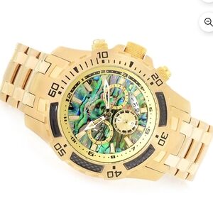 Invicta Gold and Multicolor Men's Watch